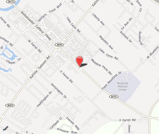 Location Map: 4630 Ambassador Caffery Parkway Building A Lafayette, LA 70508